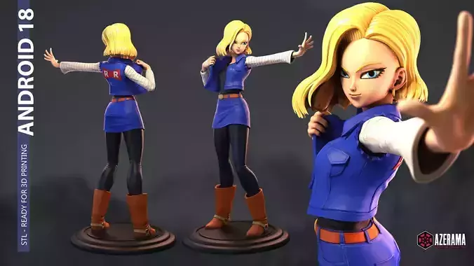 ANDROID 18 STL READY FOR 3D PRINTING 3D print model
