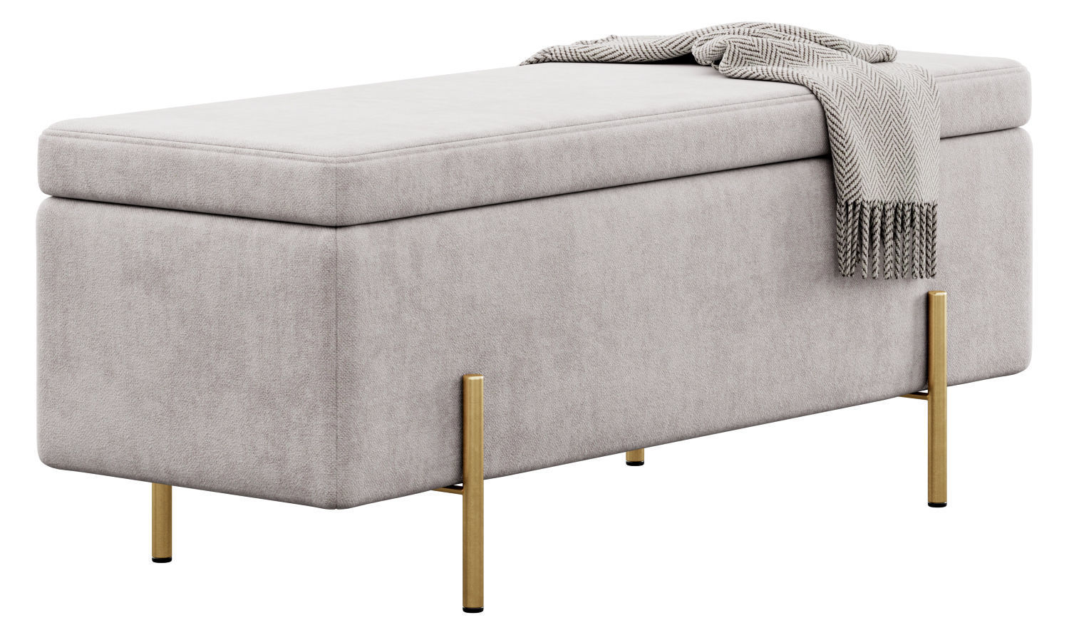 Jodel Upholstered Storage Bench by Everly Quinn 3D model_16