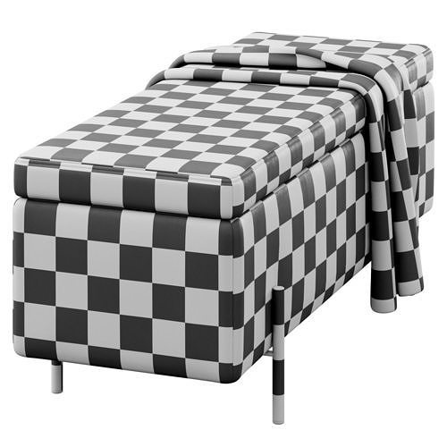 Jodel Upholstered Storage Bench by Everly Quinn 3D model 5