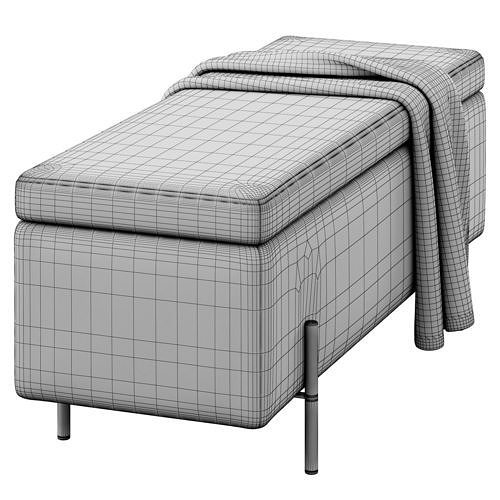 Jodel Upholstered Storage Bench by Everly Quinn 3D model 4