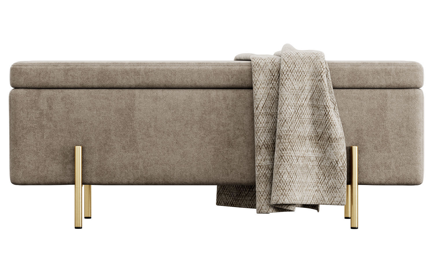 Jodel Upholstered Storage Bench by Everly Quinn 3D model_12