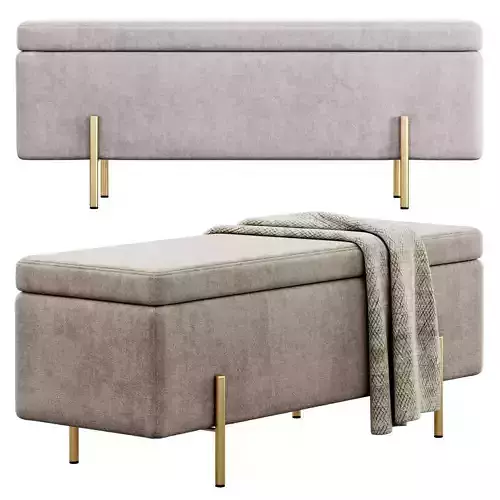 Jodel Upholstered Storage Bench by Everly Quinn