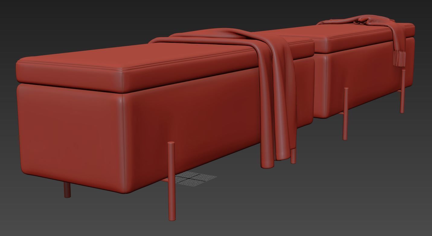 Jodel Upholstered Storage Bench by Everly Quinn 3D model_9