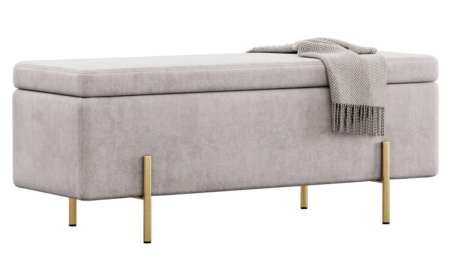 Jodel Upholstered Storage Bench by Everly Quinn 3D model_18