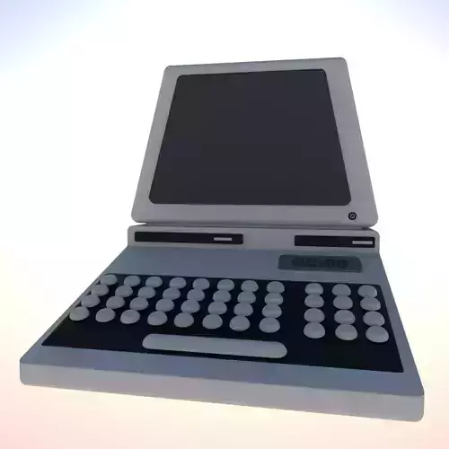 Old model computer - a rough representation of an old computer  Free 3D model
