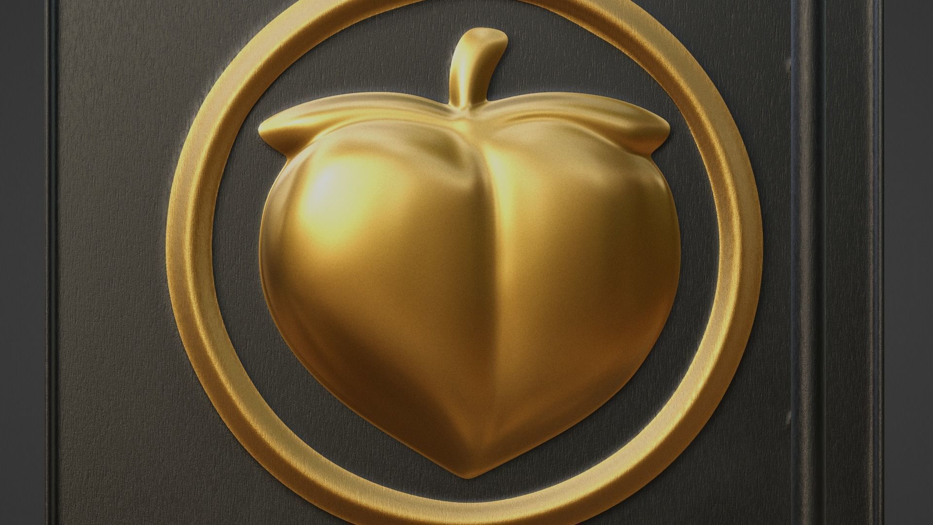 Chinese Peach Door 3D model_13