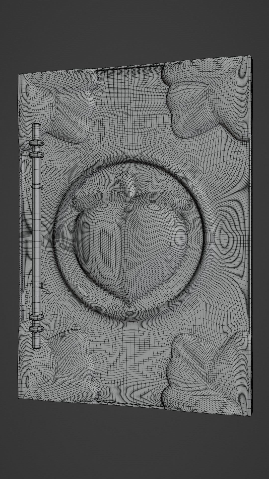 Chinese Peach Door 3D model_6