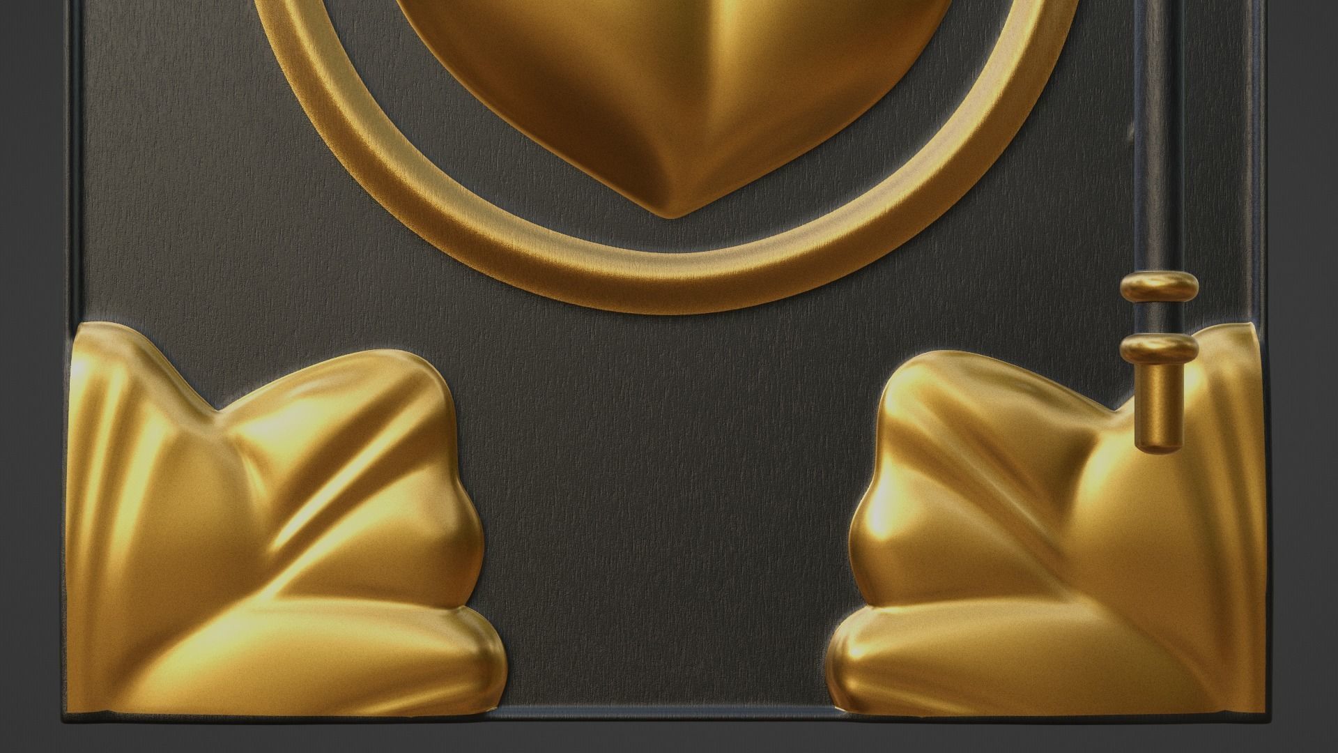 Chinese Peach Door 3D model_16