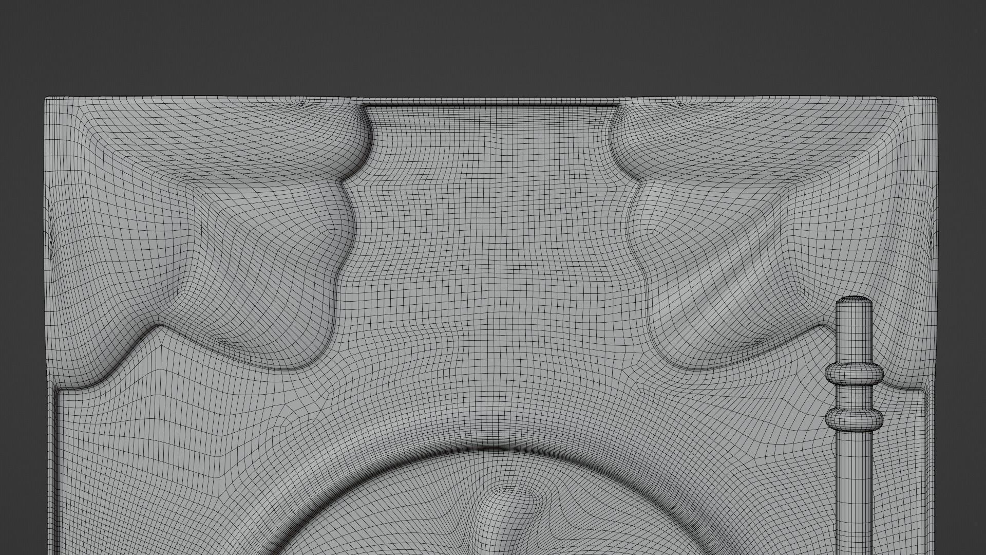 Chinese Peach Door 3D model_9