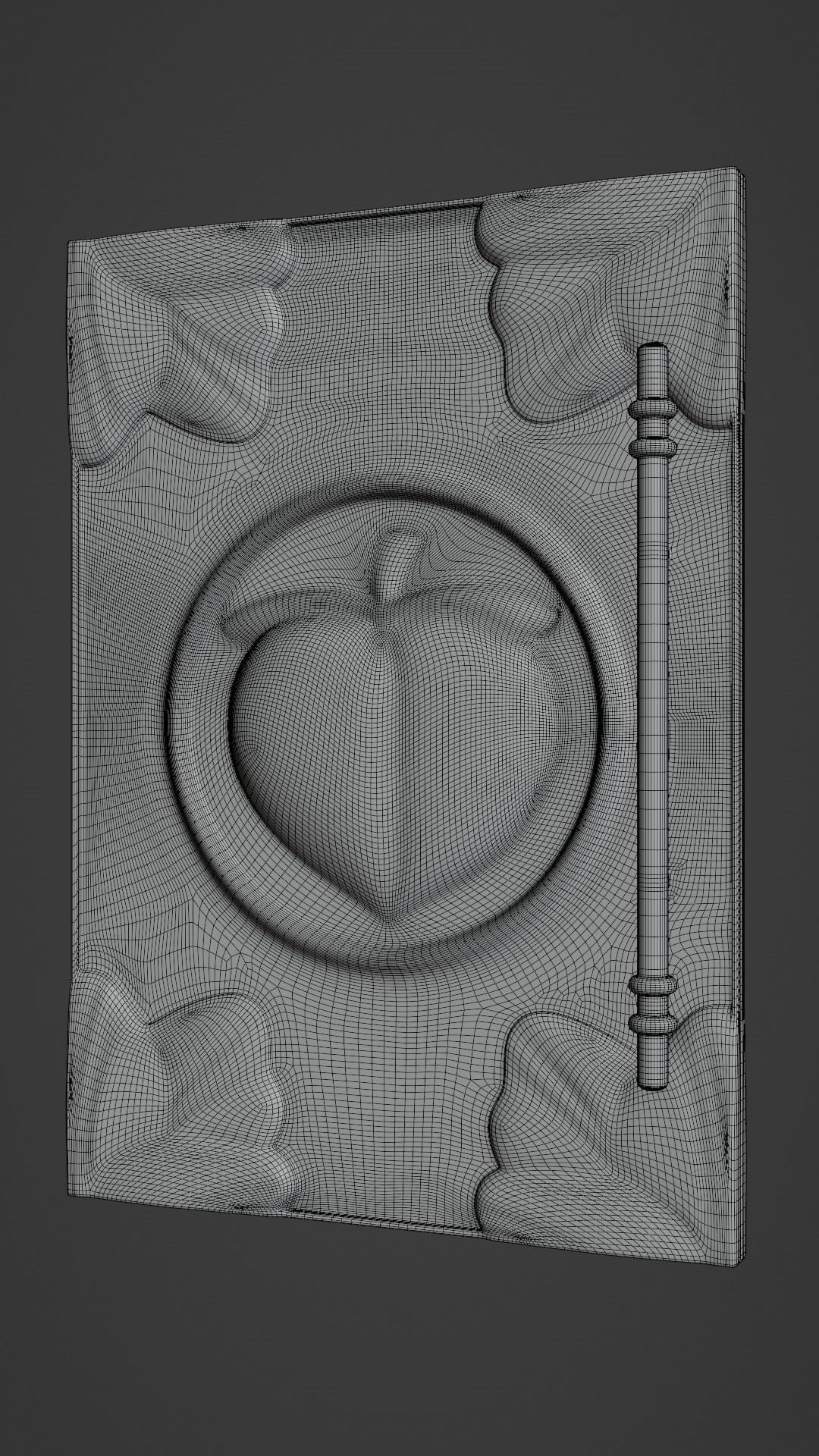 Chinese Peach Door 3D model_3