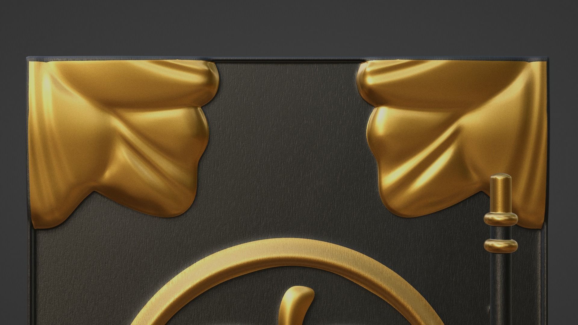 Chinese Peach Door 3D model_7