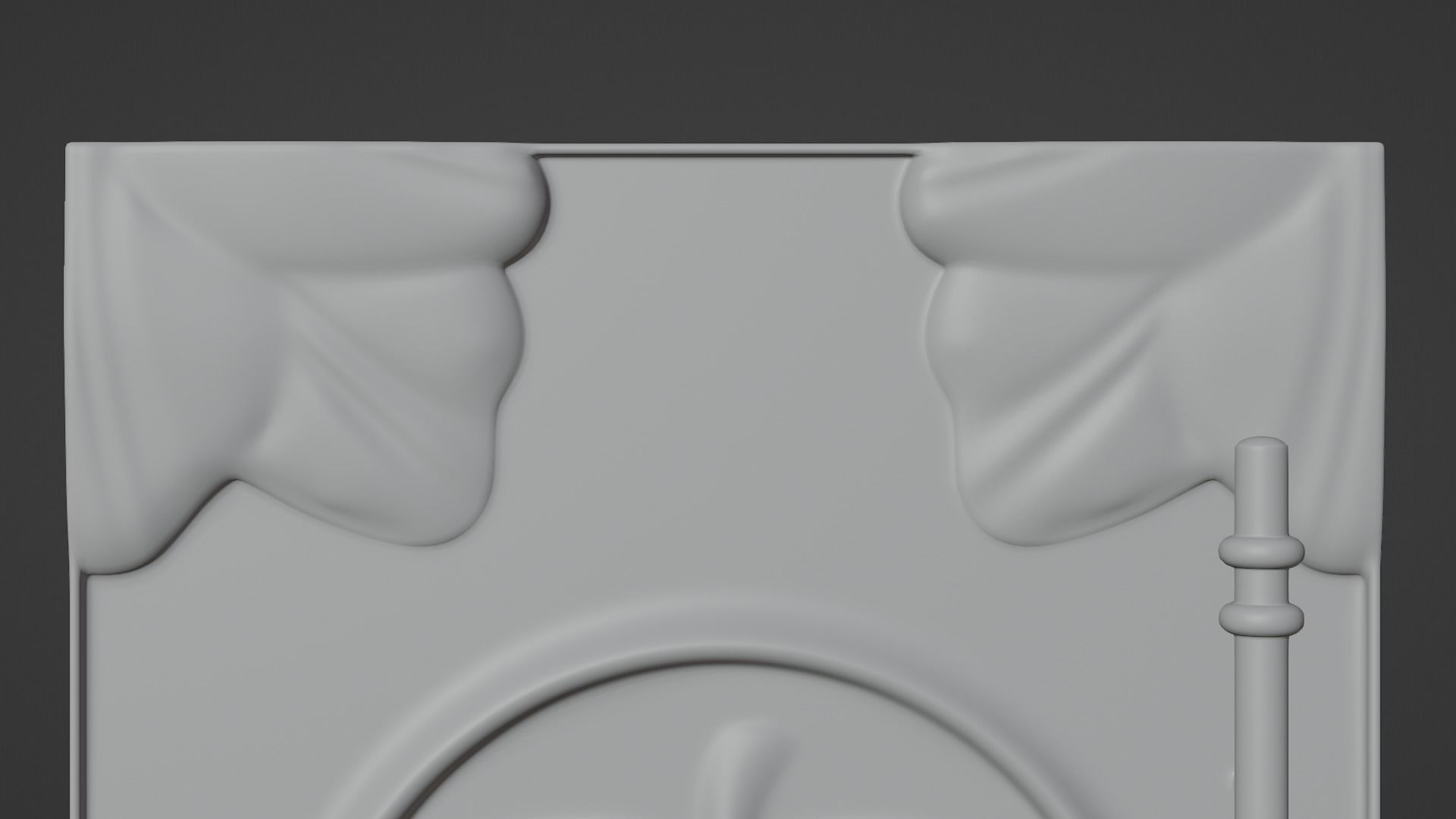 Chinese Peach Door 3D model_8