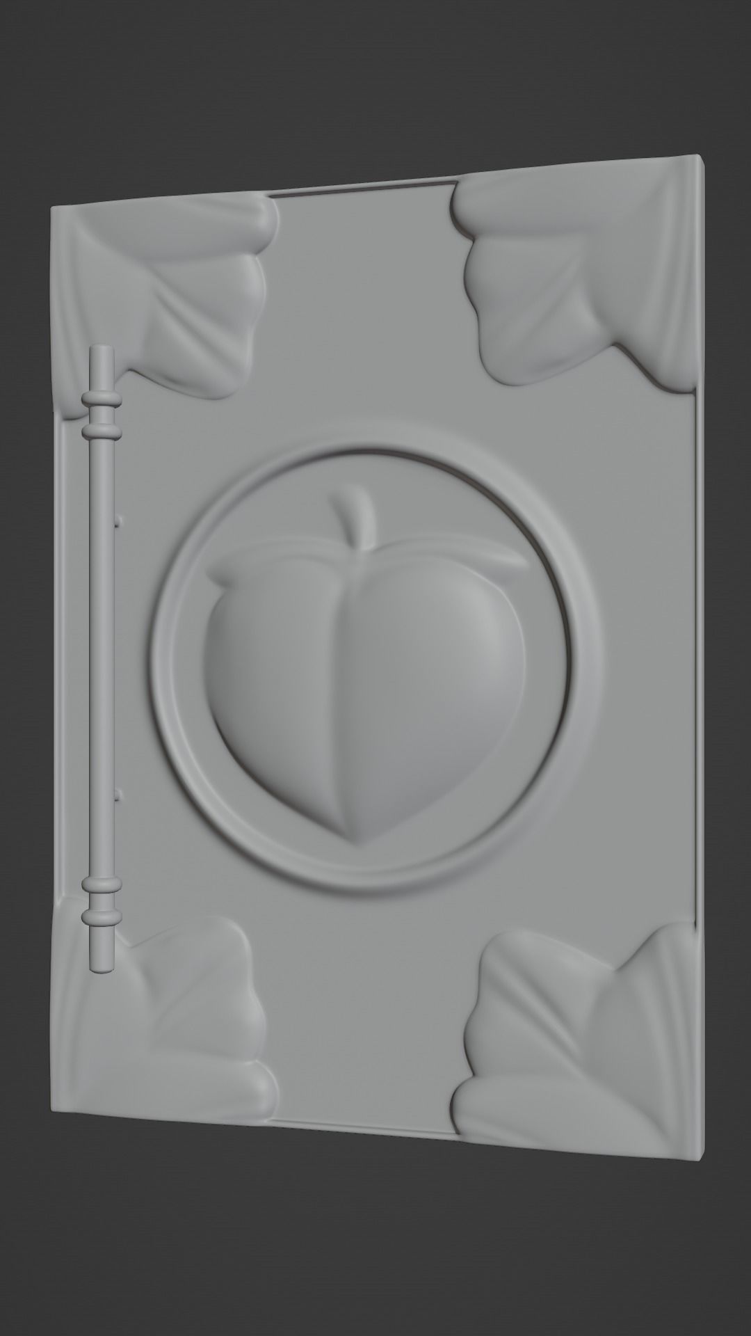 Chinese Peach Door 3D model_5