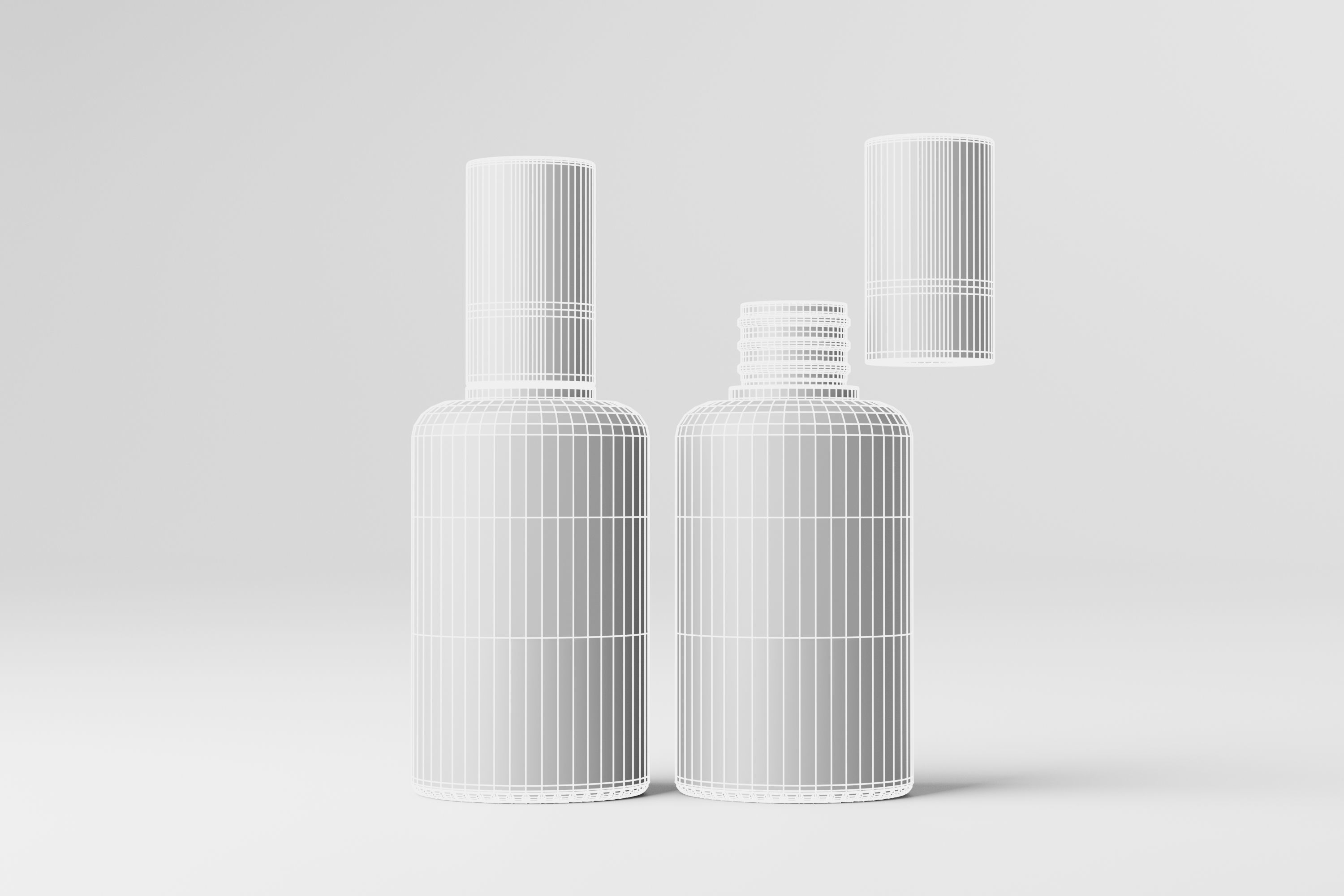 Cosmetic Bottle 3D model_4
