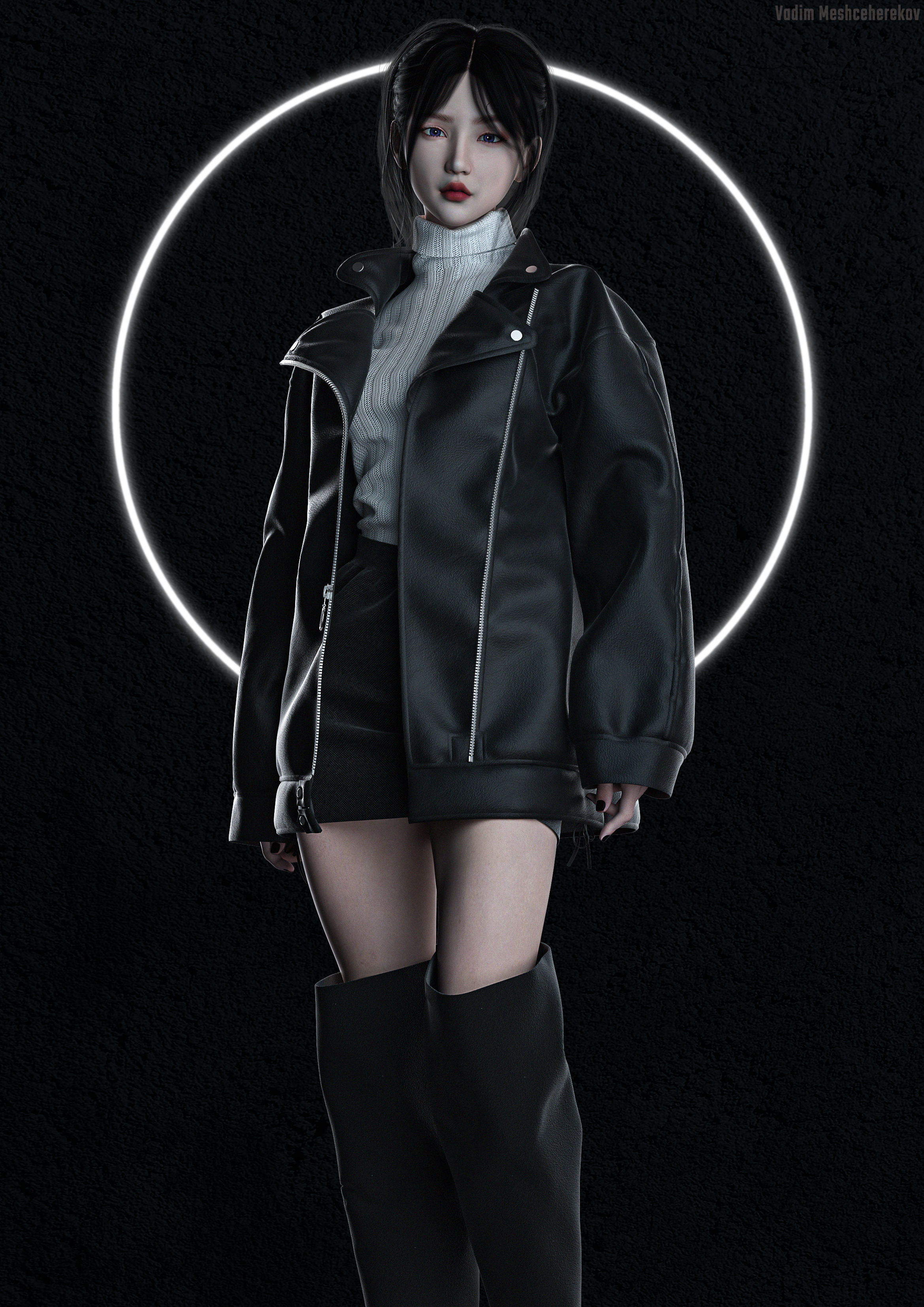 Female Modern Outfit 8 3D model_1