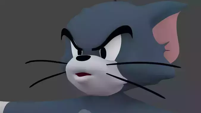TOMZ-003 Rigged Tom Cat 3D model