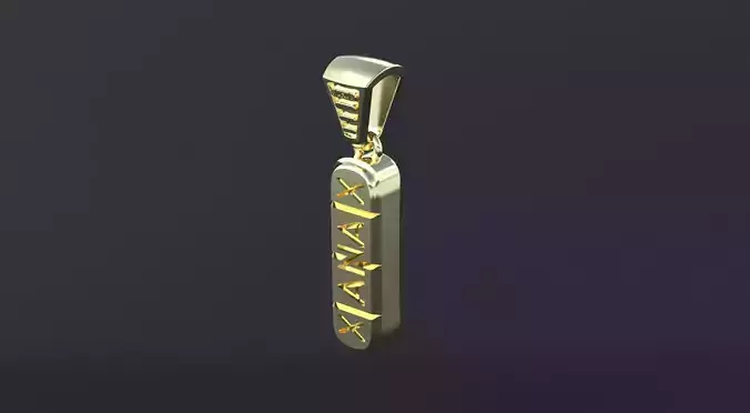 Xanax pills pendant 3D print or CNC model  3D print model