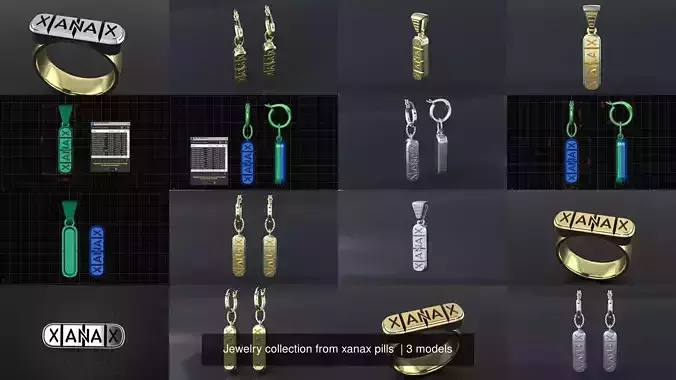 Jewelry collection from xanax pills  