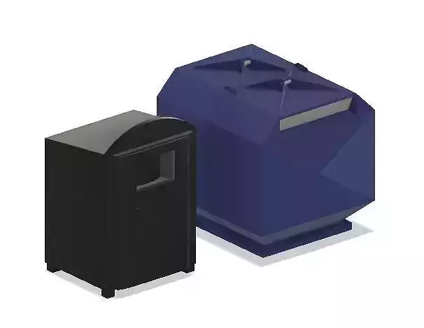 Model Railway - Recycling Banks 3D print model