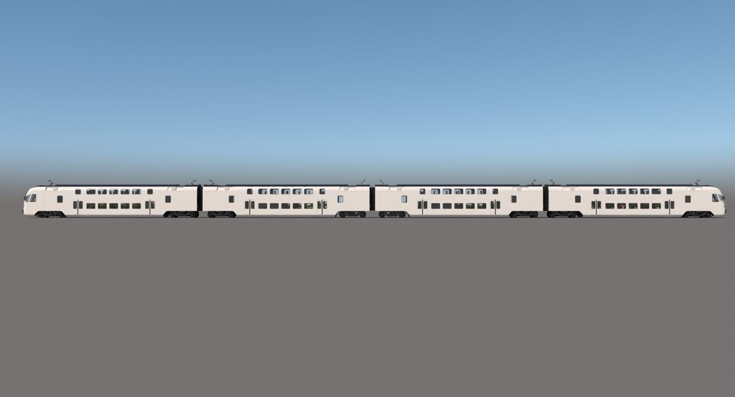 Stadler Dosto Passenger Train 3D model_9