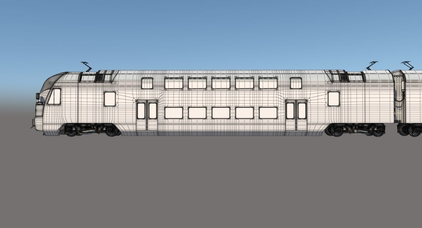 Stadler Dosto Passenger Train 3D model_14