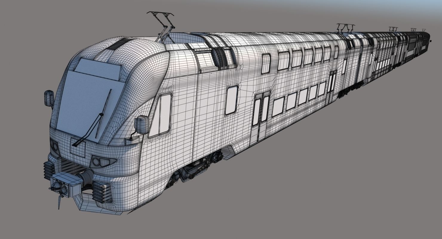 Stadler Dosto Passenger Train 3D model_13