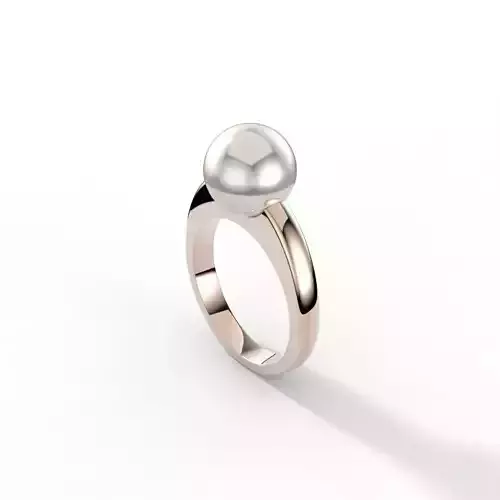 Pearl ring modern style