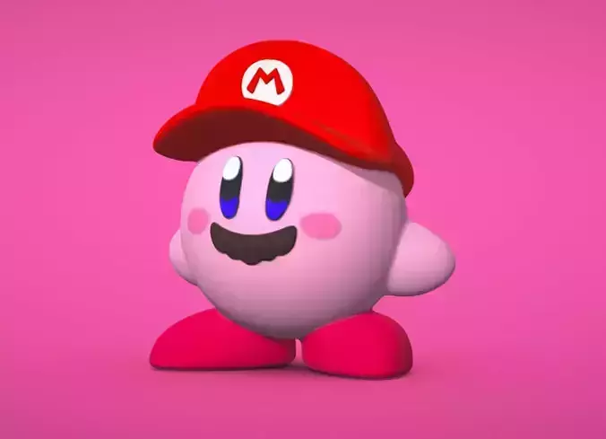 Mario Kirby - 3D print model 3D print model