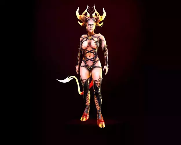 Demoness succubus named Essa charming and dangerous
