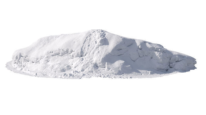 Winter snow pile 3D model
