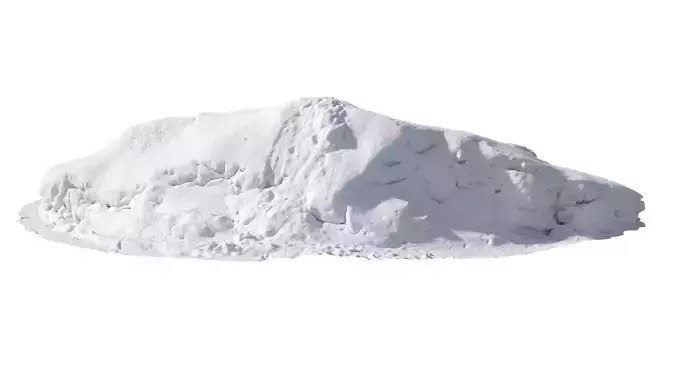 Winter snow pile