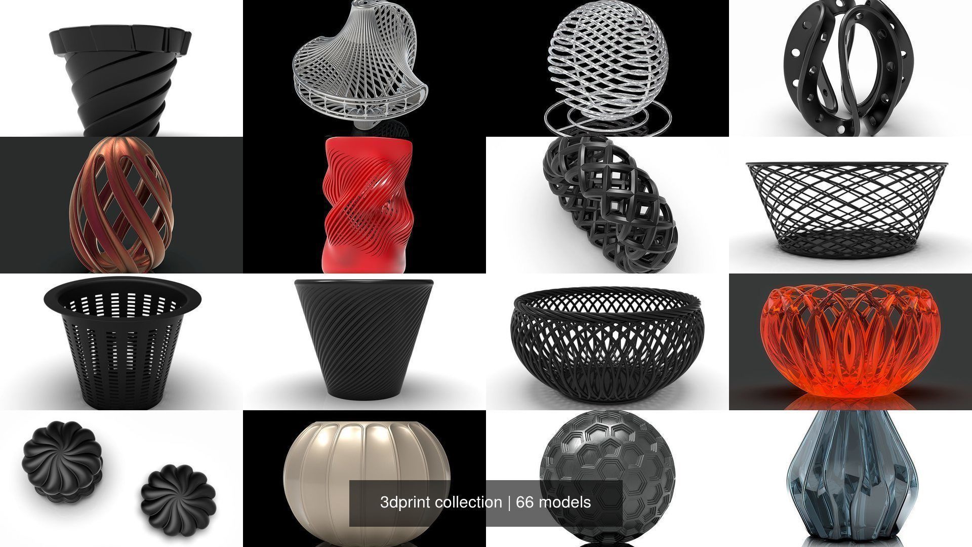 3dprint collection vase with wavy lines _90