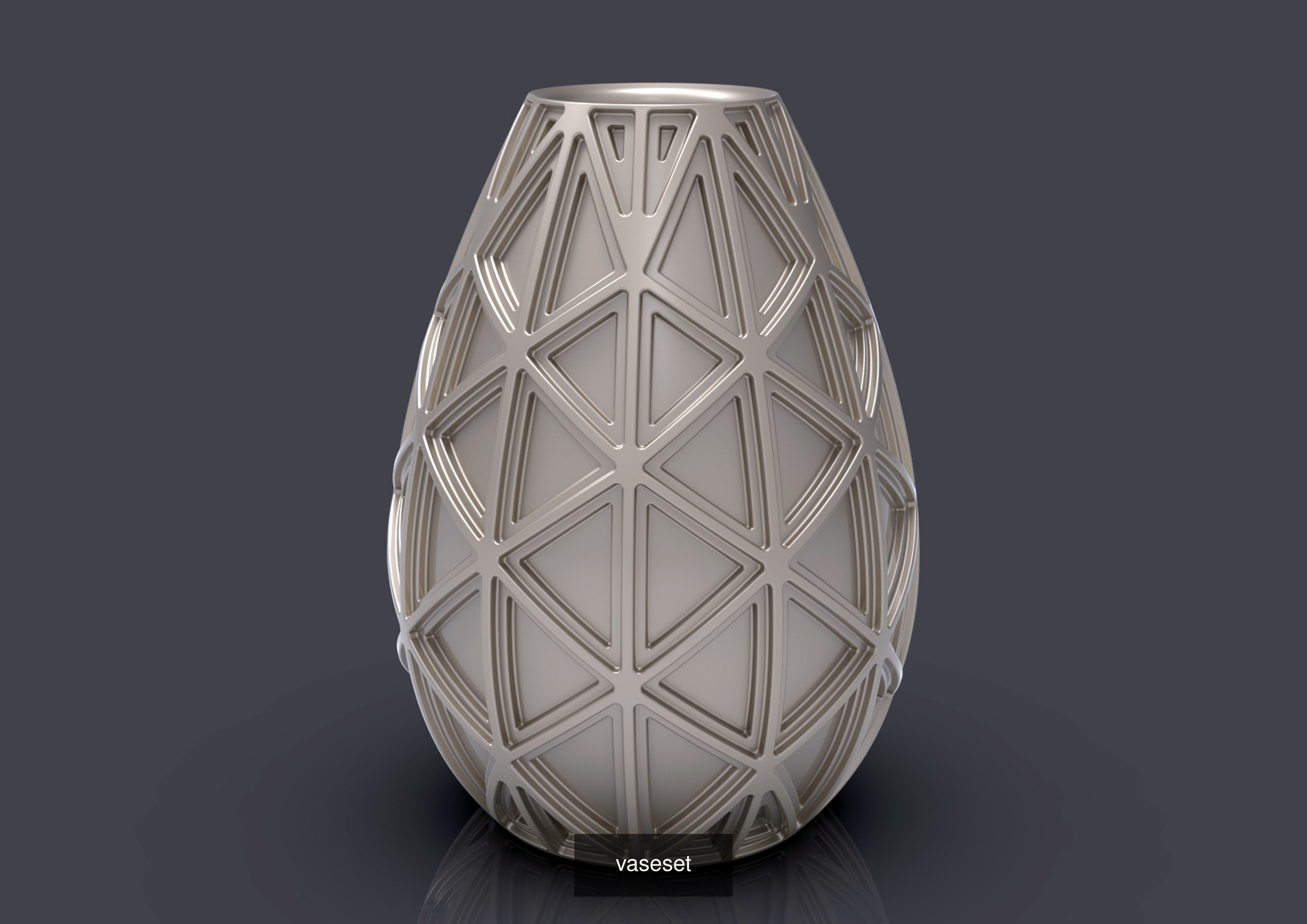 3dprint collection vase with wavy lines _120
