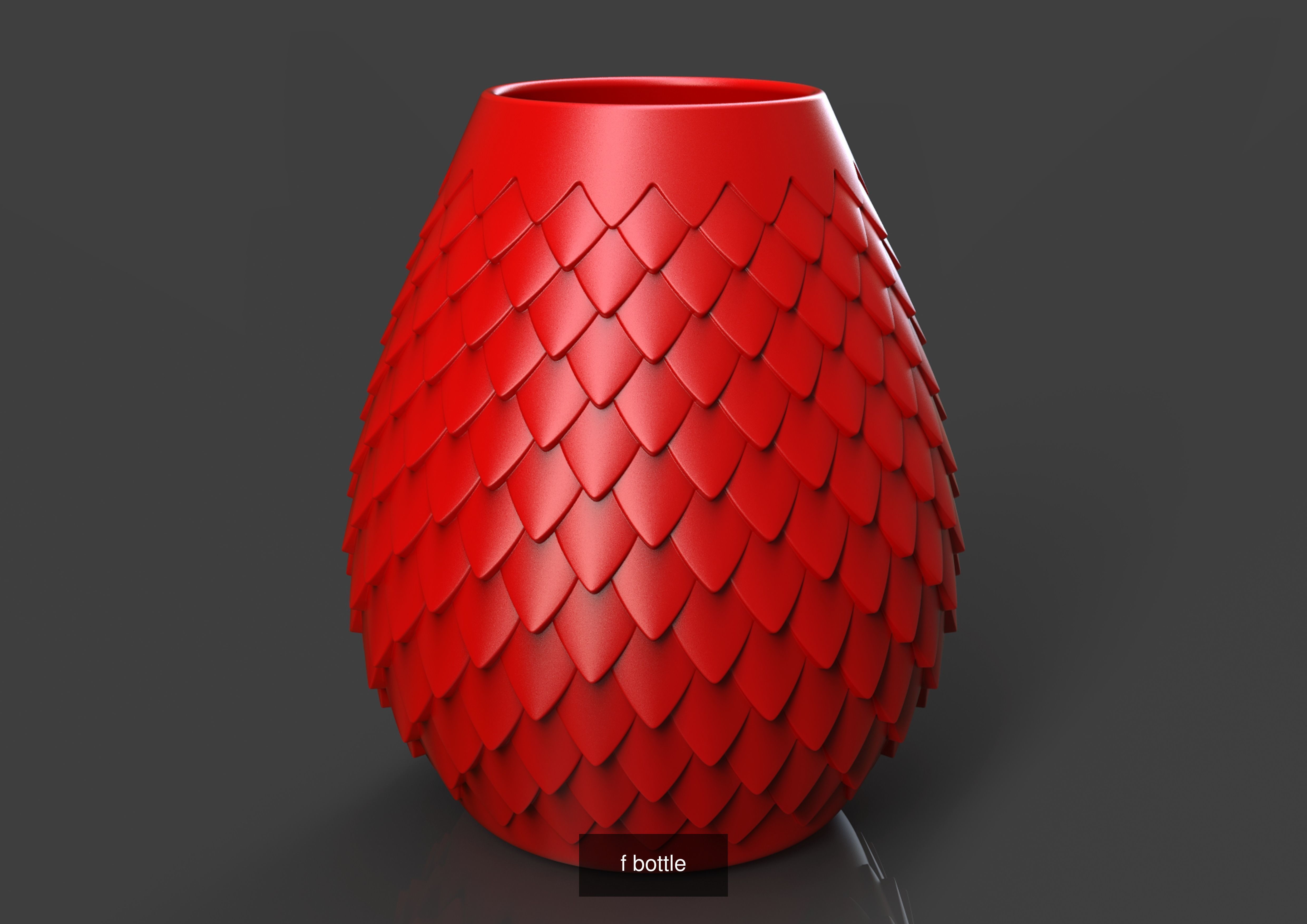 3dprint collection vase with wavy lines _163