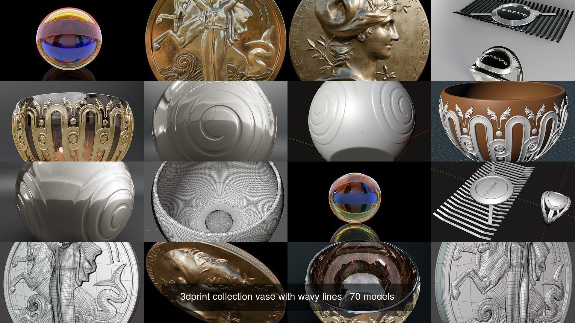 3dprint collection vase with wavy lines _30