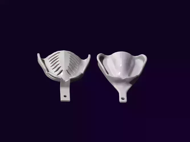 dental impression spoon upper and lower 3D print model