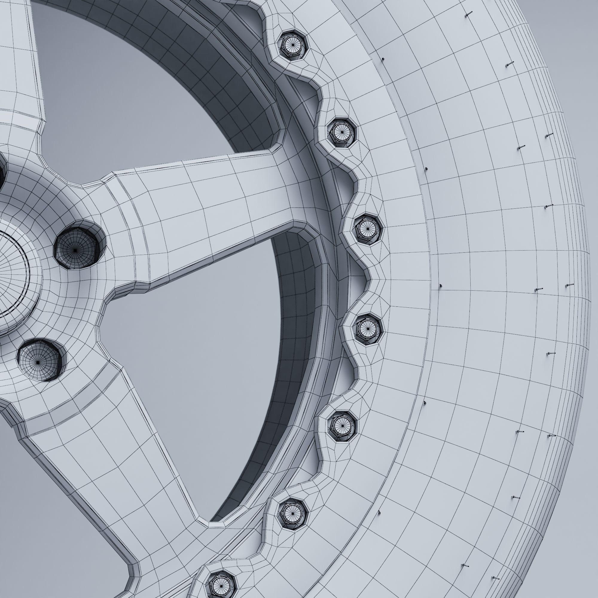 3D model Hoosier Tire Weld Wheels Ventura Drag racing package VR / AR ...