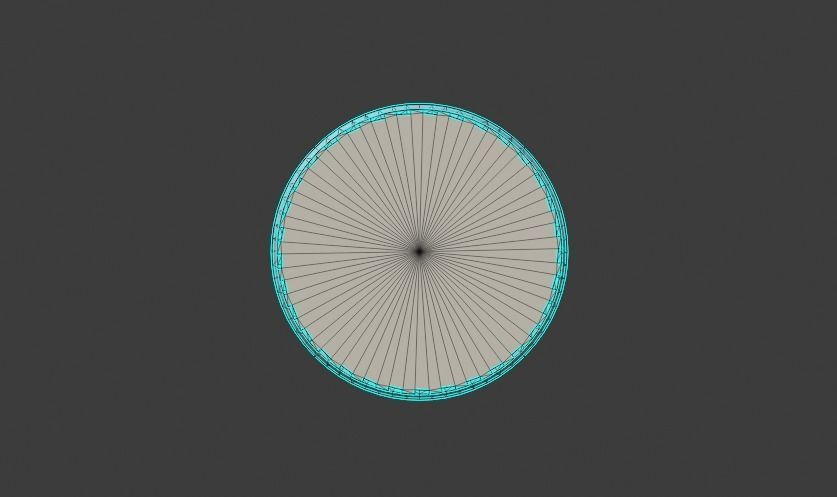 Revolver cylinder Low-poly 3D model_12