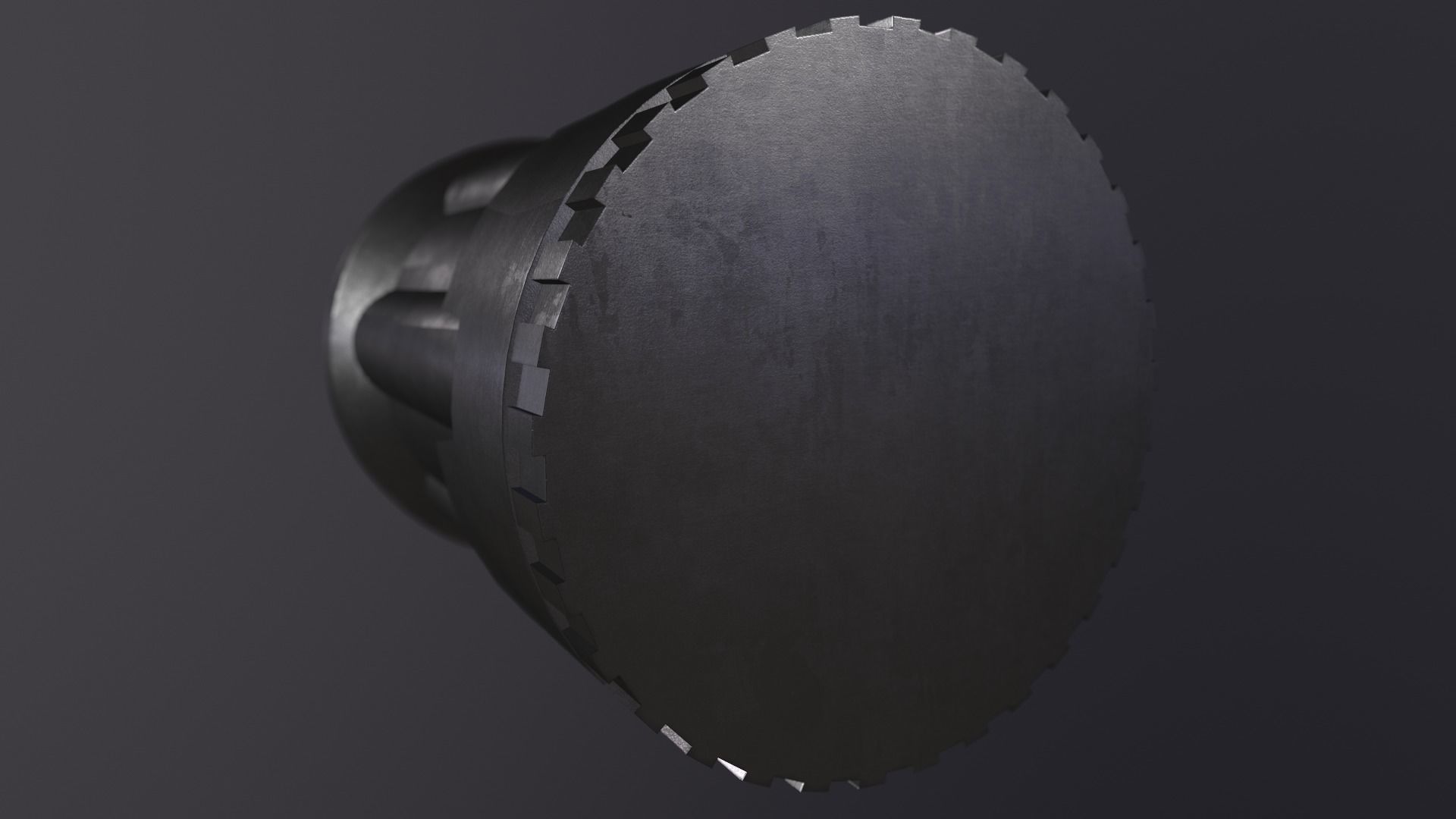 Revolver cylinder Low-poly 3D model_7