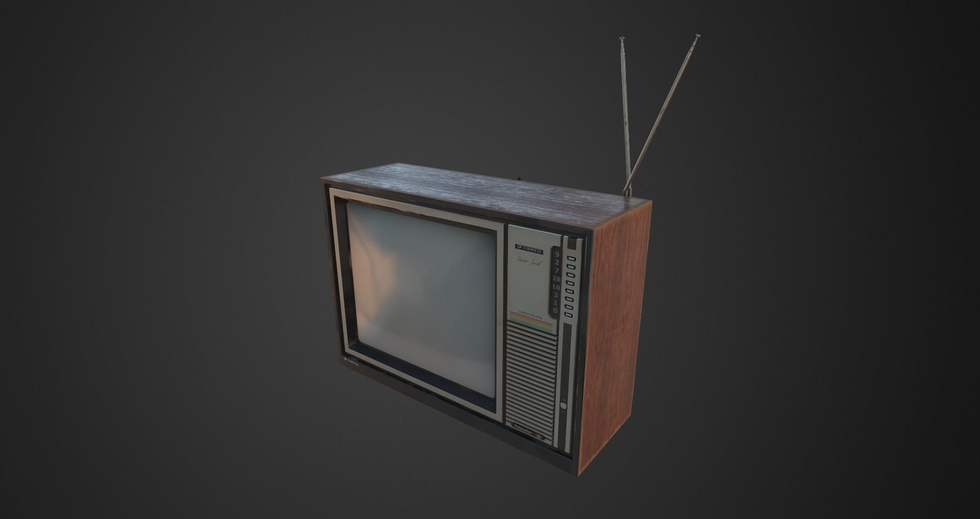 Low-Poly 80s Room 2 Low-poly 3D model_33