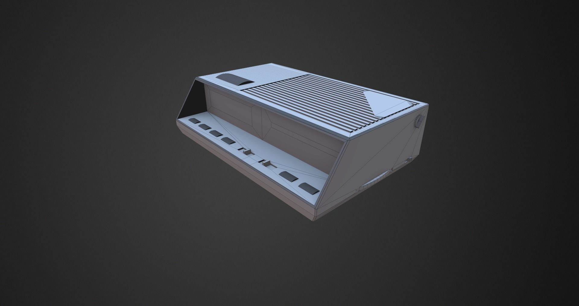 Low-Poly 80s Room 2 Low-poly 3D model_28