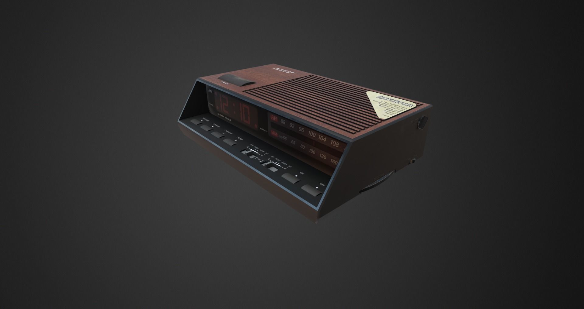 Low-Poly 80s Room 2 Low-poly 3D model_27