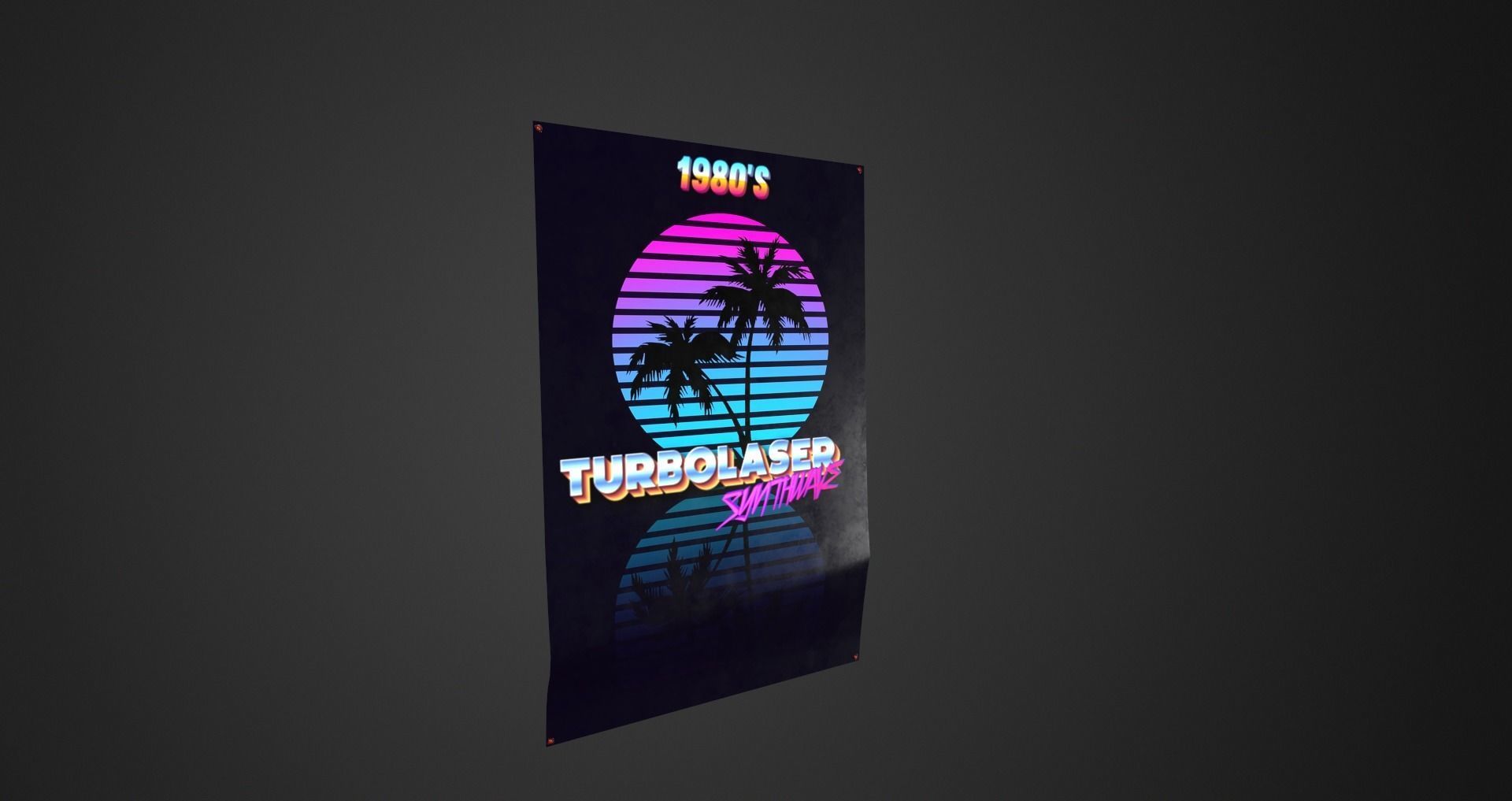 Low-Poly 80s Room 2 Low-poly 3D model_23