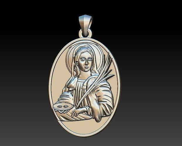 Saint Lucy - Santa Luzia - Santa Lucia 3D print model