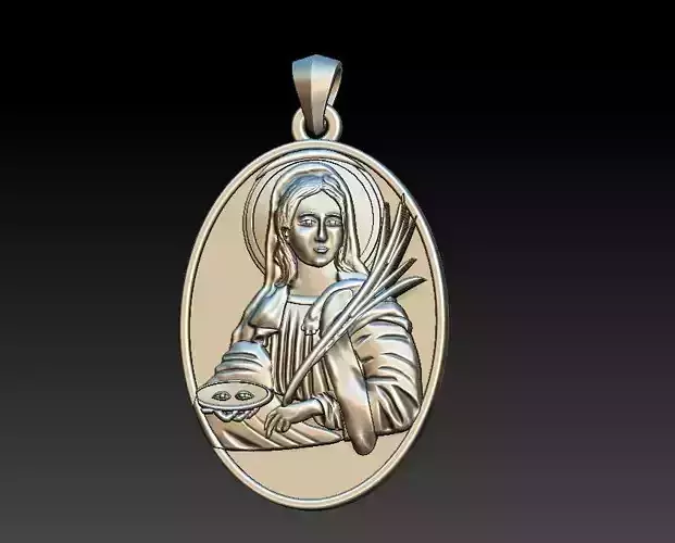Saint Lucy - Santa Luzia - Santa Lucia 3D print model