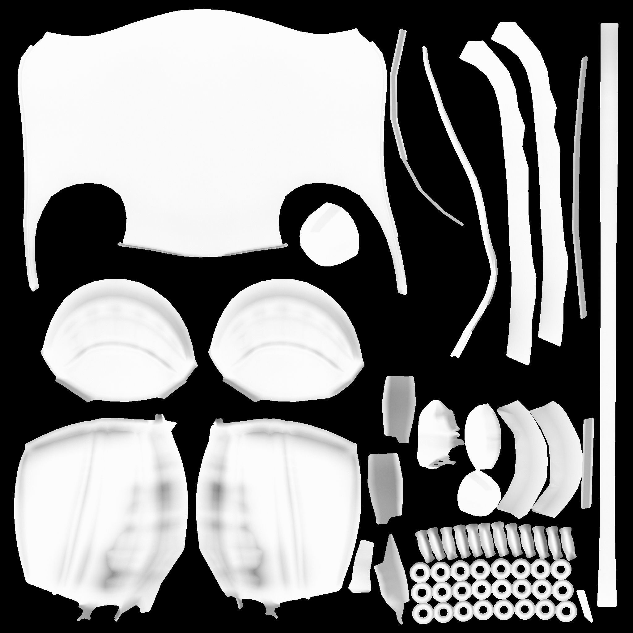 Pink Faux Silk With Black Lace Overlay Overbust Corset Low-poly 3D model_13