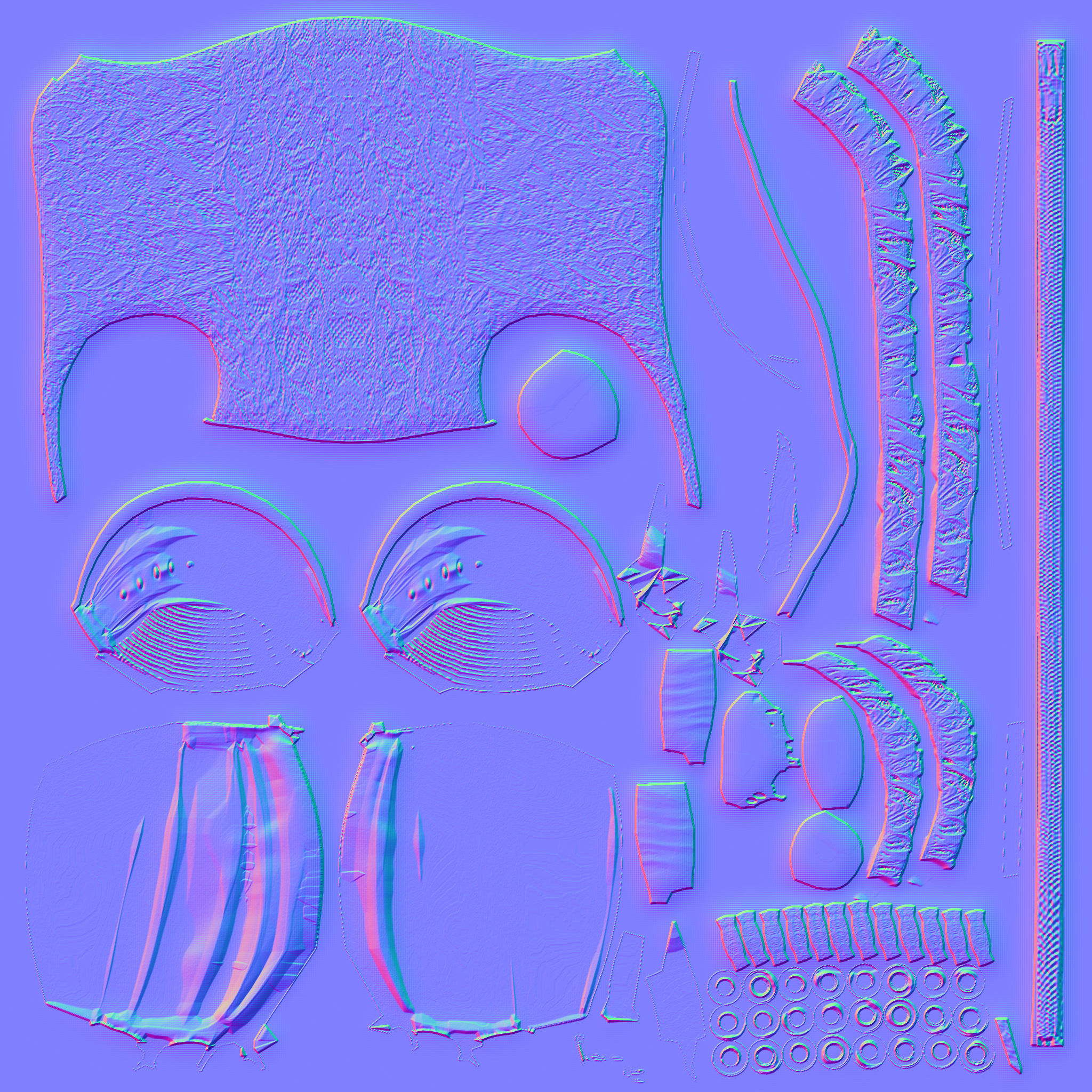 Pink Faux Silk With Black Lace Overlay Overbust Corset Low-poly 3D model_11