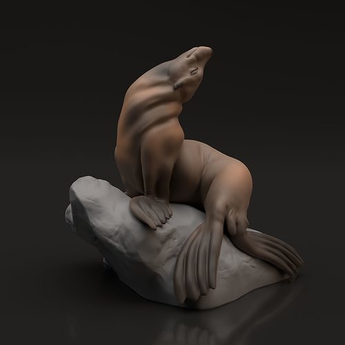 Sea Lion for 3D Printing 3D print model