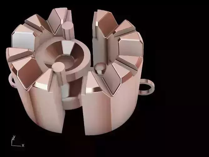 miracle plate diamond necklace stl verified  3D print model