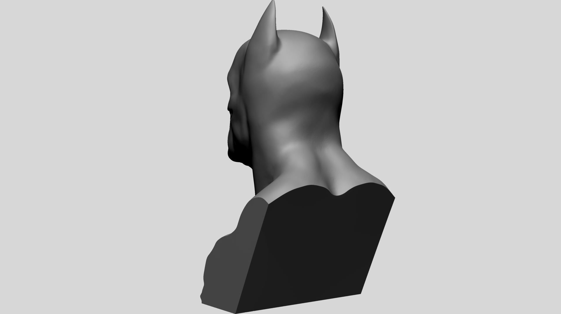 Batman Bust A 3D print model_5